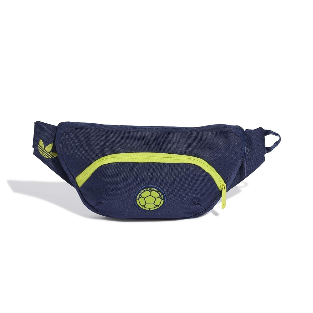 Adidas FCF Waistbag KD8511 Colombia Soccer Fanny Pack Navy Lime Green One Size